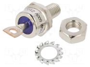 Diode: rectifying; 600V; 95A; anode to stud; DO203AB; M8x1,25; 1.2V HUAJING