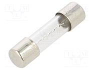 Fuse: fuse; time-lag; 8A; 250VAC; cylindrical,glass; 5x20mm; brass BEL FUSE