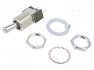 Switch: toggle; Pos: 2; SPDT; ON-(ON); 3A/250VAC; 3A/30VDC; M20 NKK SWITCHES