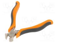 Pliers; end,cutting,miniature; anti-slip handles,satin; 105mm PG TOOLS