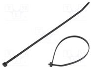 Cable tie; L: 203mm; W: 3.6mm; polyamide; 178N; black; Ømax: 51mm PANDUIT