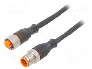 Cable: for sensors/automation; PIN: 5; 5m; plug; 60VDC; 50VAC; 4A LUMBERG AUTOMATION