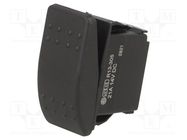 ROCKER; SPST; Pos: 2; OFF-ON; 20A/14VDC; black; IP56; none; SRD 