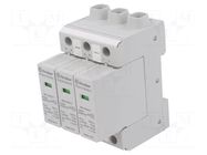 Surge arrester; Type 2; Poles: 3; 15kA; for DIN rail mounting FINDER