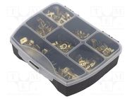 Kit: connectors; crimped; for cable; non-insulated; 180pcs. BM GROUP