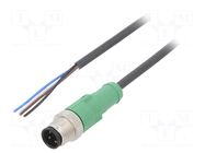 Cable: for sensors/automation; M12; PIN: 4; straight; 5m; plug; 4A PHOENIX CONTACT
