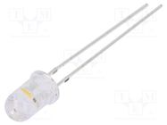 LED; 5mm; blue/white warm; blinking; 1560÷2180mcd,7000÷8400mcd OPTOSUPPLY