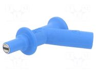Measuring tip; 2A; blue; Tip diameter: 7mm; Socket size: 4mm STÄUBLI
