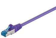 CAT 6A Patch Cable, S/FTP (PiMF), violet, 0.5 m - copper conductor (CU), halogen-free cable sheath (LSZH)