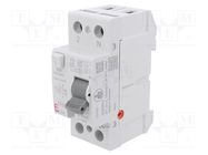 RCD breaker; Inom: 16A; Ires: 30mA; Poles: 2; 230V,400V; IP20; EFI ETI POLAM