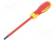 Screwdriver; insulated; slot; SL 5,5; 125mm; 1kVAC; tool steel 