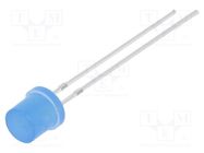 LED; 5mm; blue; 150mcd; 140°; Front: flat; 2.9÷3.6VDC; No.of term: 2 OPTOSUPPLY