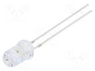 LED; 5mm; green/blue; blinking; 1560÷2180mcd,5800÷7000mcd; 30° 