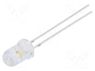 LED; red/warm white; 5mm; blinking; 3000÷4200mcd,7000÷8400mcd OPTOSUPPLY