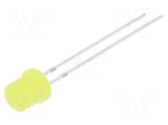 LED; yellow; 5mm; 100mcd; 140°; Front: flat; 1.8÷2.6VDC; -30÷85°C OPTOSUPPLY