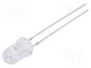 LED; 5mm; yellow/blue; blinking; 1560÷2180mcd,3000÷4200mcd; 30° 