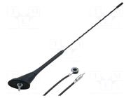 Antenna; car top; 0.395m; VW; universal; 4.5m PER.PIC.