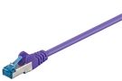 CAT 6A Patch Cable, S/FTP (PiMF), violet, 2 m - copper conductor (CU), halogen-free cable sheath (LSZH)