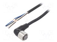 Cable: for sensors/automation; M12; PIN: 4; angled; Len: 5m; plug; 4A OMRON