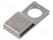 Holder; screw; stainless steel; natural; Ht: 4.4mm; L: 22.6mm PANDUIT