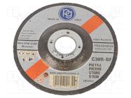 Cutting wheel; Ø: 115mm; Øhole: 22mm; Disc thick: 3.2mm; stone; bulk PG PROFESSIONAL