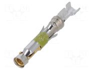 Contact; female; 16; brass; gold-plated; 0.2÷0.6mm2; 24AWG÷20AWG TE Connectivity