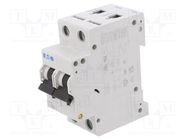 Circuit breaker; 230/400VAC; Inom: 63A; Poles: 2; Charact: C; 15kA EATON ELECTRIC