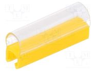 Markers; Marking: empty; 2.4÷3mm; PVC; yellow; -30÷60°C; push-in 