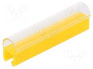 Markers; Marking: empty; 2.4÷3mm; PVC; yellow; -30÷60°C; push-in 