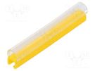Markers; Marking: empty; 2.4÷3mm; PVC; yellow; -30÷60°C; push-in PARTEX