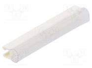 Markers; Marking: empty; 2.4÷3mm; PVC; white; -30÷60°C; push-in PARTEX