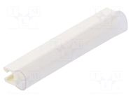 Markers; Marking: empty; 2.4÷3mm; PVC; white; -30÷60°C; push-in PARTEX