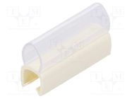 Markers; Marking: empty; 3÷4mm; PVC; white; -30÷60°C; push-in PARTEX