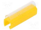 Markers; Marking: empty; 4÷5mm; PVC; yellow; -30÷60°C; push-in PARTEX