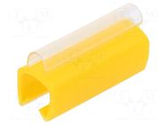 Markers; Marking: empty; 6÷7.2mm; PVC; yellow; -30÷60°C; push-in PARTEX