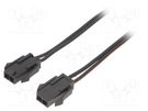 Cable; Micro-Fit 3.0; male-male; PIN: 2; 0.8m; 4A; Insulation: PVC ESPE