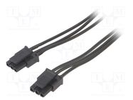 Cable; Micro-Fit 3.0; female-female; PIN: 3; 0.6m; 4A; TLYp; 0.35mm2 