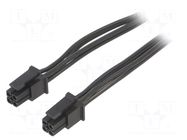 Cable; female-female; PIN: 4; 0.8m; 4A; Insulation: PVC; TLYp ESPE