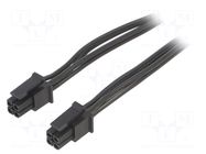 Cable; female-female; PIN: 4; 0.8m; 4A; Insulation: PVC; TLYp ESPE