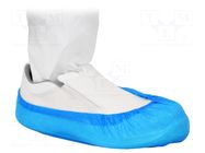 Cleanroom acces: protective cover shoes; 2000pcs; blue; Thk: 40um ANTISTAT