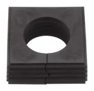 CABLE GROMMET, OPEN, TPE, BLACK