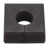 CABLE GROMMET, OPEN, TPE, BLACK