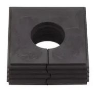CABLE GROMMET, OPEN, TPE, BLACK