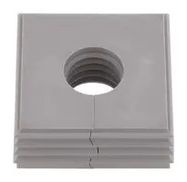 CABLE GROMMET, OPEN, TPE, GREY