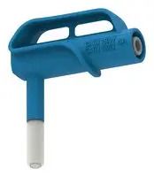 8MM MAGNETIC CONN-SHEATHED 4MM JACK, BLU