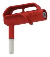 8MM MAGNETIC CONN-SHEATHED 4MM JACK, RED