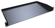 UNIVERSAL RACK SHELF, 1U, STEEL, BLACK