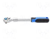 Rattle; Chrom-vanadium steel; telescopic,with switch; Teeth: 72 HÖGERT TECHNIK