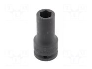 Socket; 6-angles,socket spanner,impact; HEX 41mm; 3/4"; long HÖGERT TECHNIK