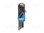 Wrench-set; Torx®; tool steel; long; 9pcs. HÖGERT TECHNIK